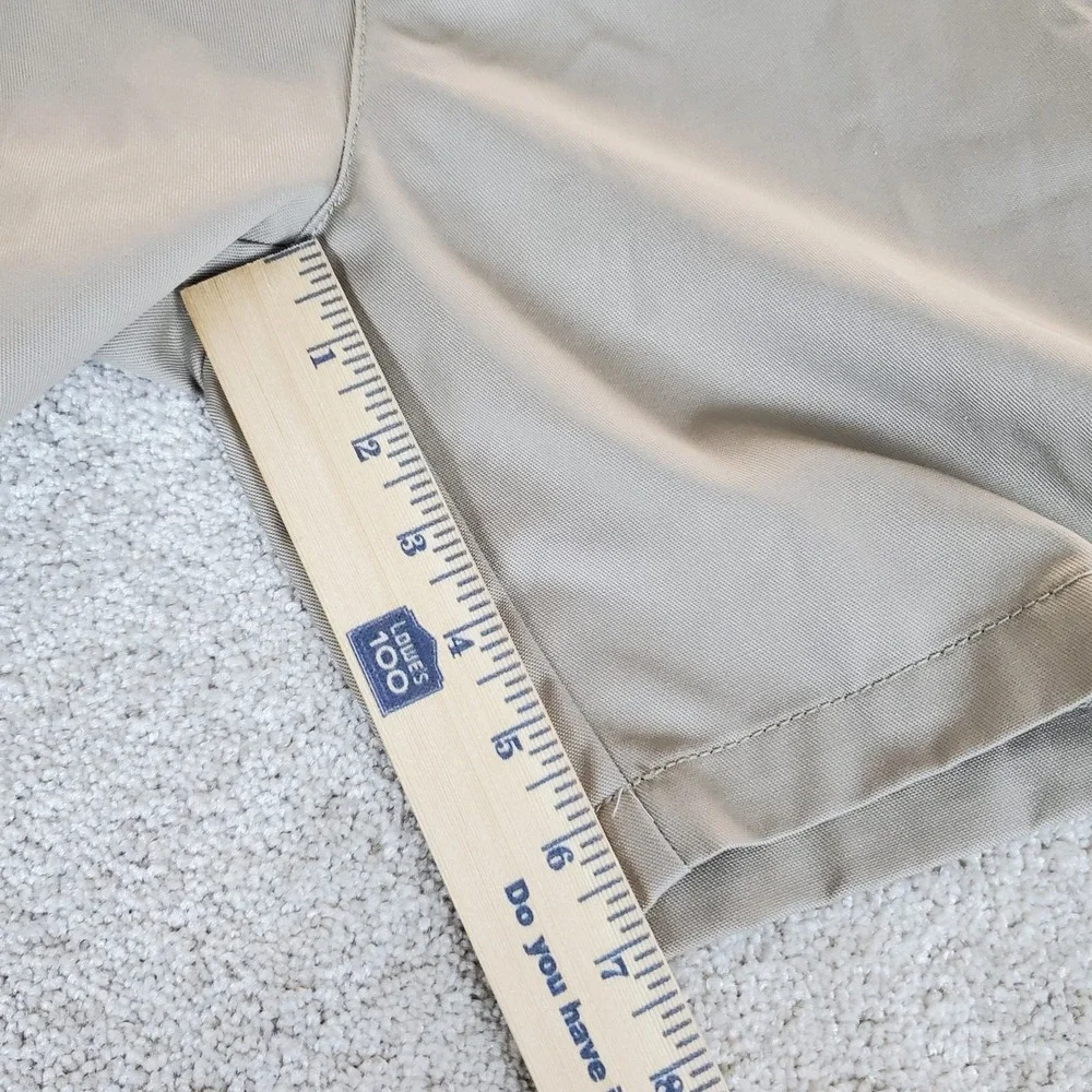 TownCraft Men's Chino Shorts Tan Size 44 Actually Measures 43 Elastic Back NWTGS